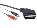 CONECTOR SCART MACHO A 2 X CONECTOR RCA MACHO / 5M