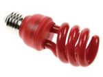 MINI BOMBILLA DE BAJO CONSUMO ESPIRAL T3 15W 220V E27 ROJO