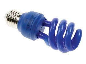 MINI BOMBILLA DE BAJO CONSUMO ESPIRAL T3 15W 220V E27 AZUL