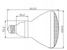 BOMBILLA DE BAJO CONSUMO PAR38 23W 220V E27