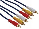 CABLE AUDIO/VÍDEO - 3 X RCA MACHO A 3 X RCA MACHO, 10M