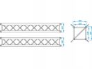 PROLYTE - SQUARE 30 - LENGHT 71CM 48X3