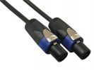 CABLE ALTAVOZ CONECTOR SPEAKON MACHO A MACHO 4 POLOS AZUL 10M