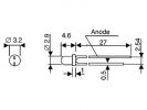 LED CON RESISTENCIA 3MM 12V AMARILLO DIFUSO