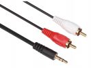 CONECTOR ESTÉREO MACHO 3.5MM A 2 X RCA MACHO 2.5 METROS