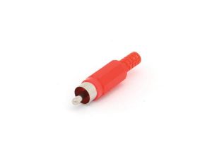 CONECTOR RCA MACHO ROJO