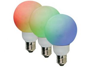 BOMBILLA LED RGB 3 W E27 20 LEDS Ø 60MM