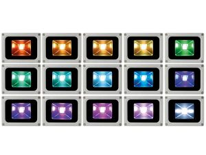 PROYECTOR LED EXTERIORES RGB 10W LED CHIP MANDO DISTANCIA IR