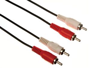 CABLE 2 CONECTOR RCA MACHO A 2 RCA MACHO 5 METROS