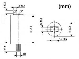 CONDENSADOR DE ARRANQUE 50µF 450V CAPACITADOR