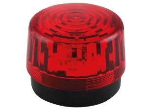 LÁMPARA ESTROBOSCÓPICA LEDS ROJO 12V DC ø 100 MM