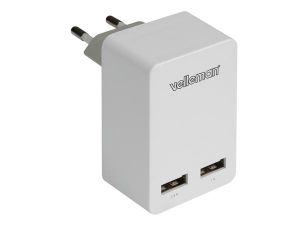 CARGADOR USB 2 CONEXIONES 5V