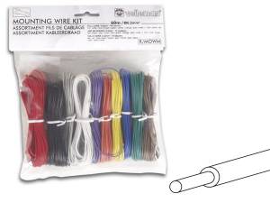 JUEGO DE CABLES 10 COLORES 60M UNIFILAR