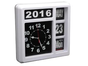 RELOJ DE PARED CON CALENDARIO