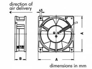 VENTILADOR SUNON 24VDC COJINETE LISO 80 X 80 X 25MM