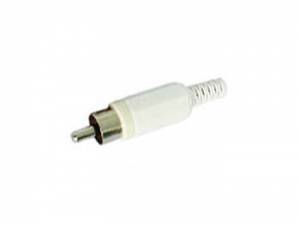 CONECTOR RCA MACHO BLANCO