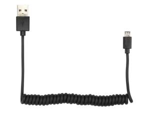 CABLE ESPIRAL USB A MICRO USB