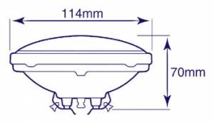 BOMBILLA PAR36 30W 6.4V