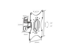 SOPORTE DE PARED PARA TV 23 42