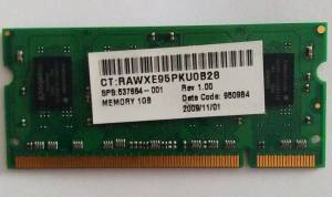 MEMORIA RAM PORTATIL 1GB 1RX8 PC2 6400S 666