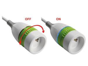 CABLE PROLONGADOR CON INTERRUPTOR ON/OFF ROTATIVO