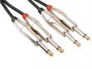 CABLE 2 X JACK MONO 6.35MM A 2 X JACK MONO 6.35MM 5 METROS