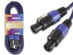 CABLE ALTAVOZ CONECTOR ALTAVOZ MACHO A MACHO 4 POLOS AZUL 5 METROS