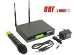 MICROFONO UHF TRUE DIVERSITY INALÁMBRICO DE 8 CANALES CON PANTALLA LCD