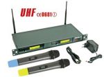 DOBLE MICRÓFONO UHF TRUE DIVERSITY INALÁMBRICO 8 CANALES PANTALLA LCD