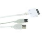 CABLE EN FORMA DE Y CONECTOR DOCK A USB 2.0 + FIREWIRE IPOD