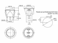 INTERRUPTOR BASCULANTE NEGRO 1P SPDT ON-OFF-ON