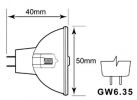 BOMBILLA HALÓGENA 150W 15V BRJ G6.35