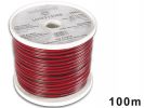 CABLE ALTAVOZ SONIDO ROJO NEGRO 2 X 1.50MM² 100 METROS