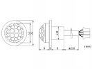 MINI DETECTOR MOVIMIENTOS PIR PARA EMPOTRAR 800V