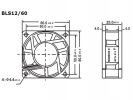 VENTILADOR 12V DC COJINETE LISO 60X60X25MM