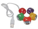 HUB USB 2.0 4 PUERTOS MULTICOLOR