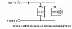 SIRENA EXTERIOR LUZ ESTROBOSCÓPICA PARA SISTEMA DE ALARMA 6 A 14V