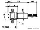 PILOTO LED 12V ROJO INTERMITENTE CROMADO