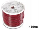 CABLE ALTAVOZ CCA 2 X 0.75MM² ROJO/NEGRO BOBINA 100M