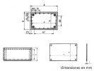 CAJA DE PLÁSTICO MODELO OPTATIVE AZUL PETRÓLEO