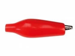 PINZA COCODRILO AISLADA 27MM ROJA