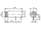 PORTAFUSIBLES PARA CI 5 x 20mm TIPO HORIZONTAL