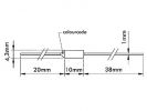 FUSIBLE TÉRMICO 113°C 110 +2 -3°C 250V 10A TERMOFUSIBLE