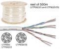 CABLE UTP CAT5E 4 X 2 X 0.51MM COLOR MARFIL 4 PARES TRENZADOS 100M