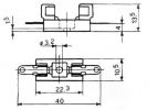 PORTAFUSIBLES PINZA 5 X 20MM 2 CONEXIONES DE SOLDADURA