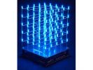 CUBO DE LEDS 3D 125 LEDS AZULES KIT MONTAJE