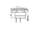 INTERRUPTOR DE POTENCIA BASCULANTE 6A-250V SPDT ON-OFF-ON