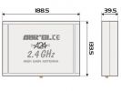 ANTENA 2.4GHZ +10DBI ALTA AMPLIFICACIÓN