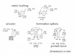 CONMUTADOR INTERRUPTOR PALANCA DPDT VERTICAL ON OFF ON