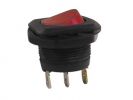 INTERRUPTOR DE POTENCIA BASCULANTE 6A 250V SPST ON-OFF PILOTO INDICADOR ROJO